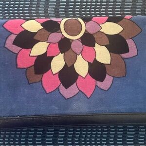 Vintage Emilio Pucci Blue Velvet Clutch Jana 1960’s Rare VG!